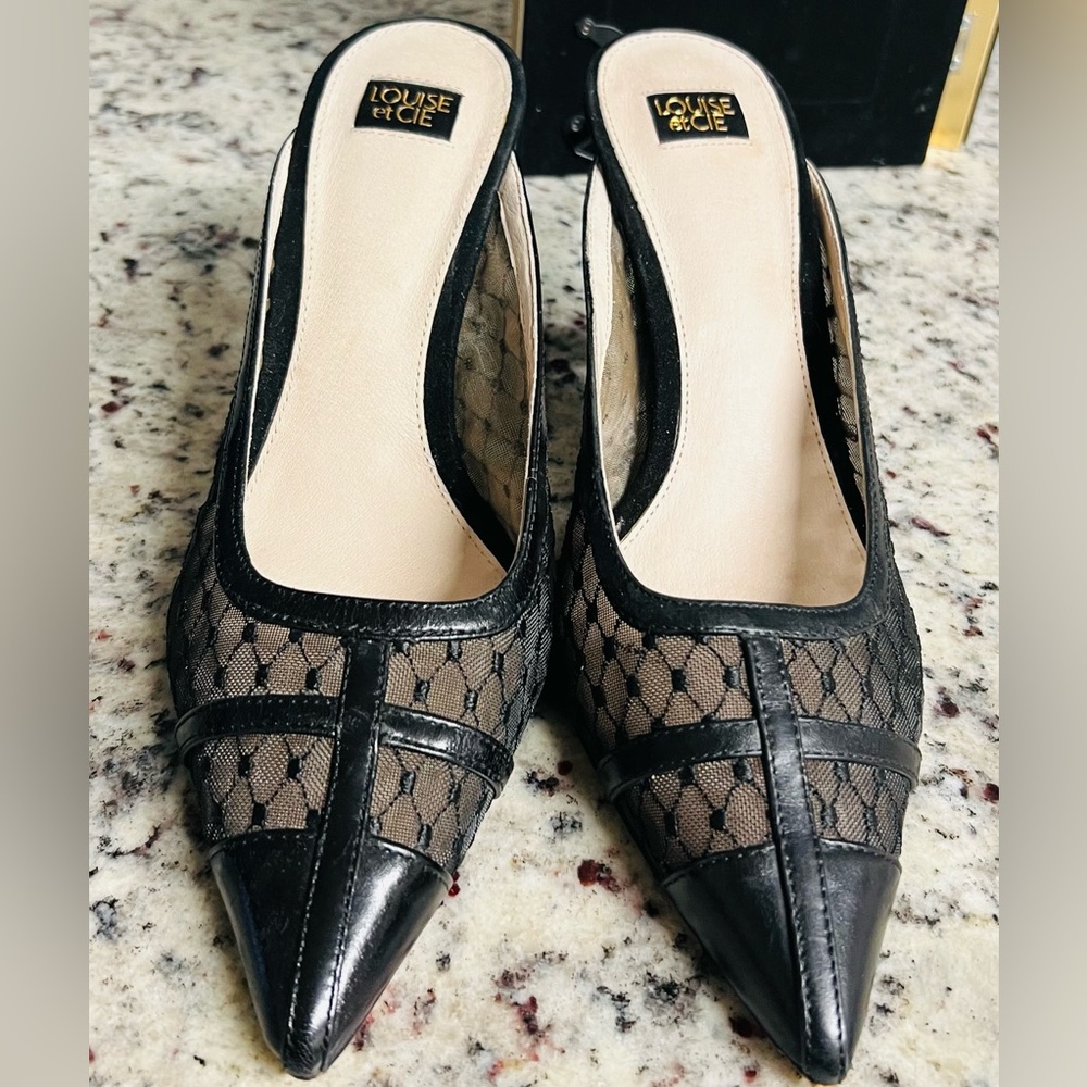 NWOB Louise et Cie Black Mules
